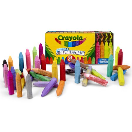 Crayola Crayola® Ultimate Washable Sidewalk Chalk, PK64 5120-64